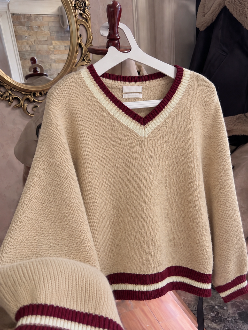 Varsity V-Neck Sweater