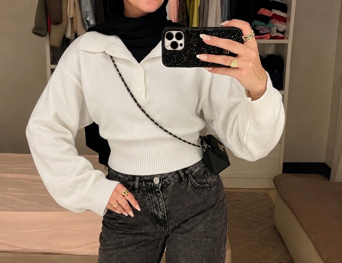 Soft Knit Polo Top