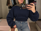 Cropped hoodie