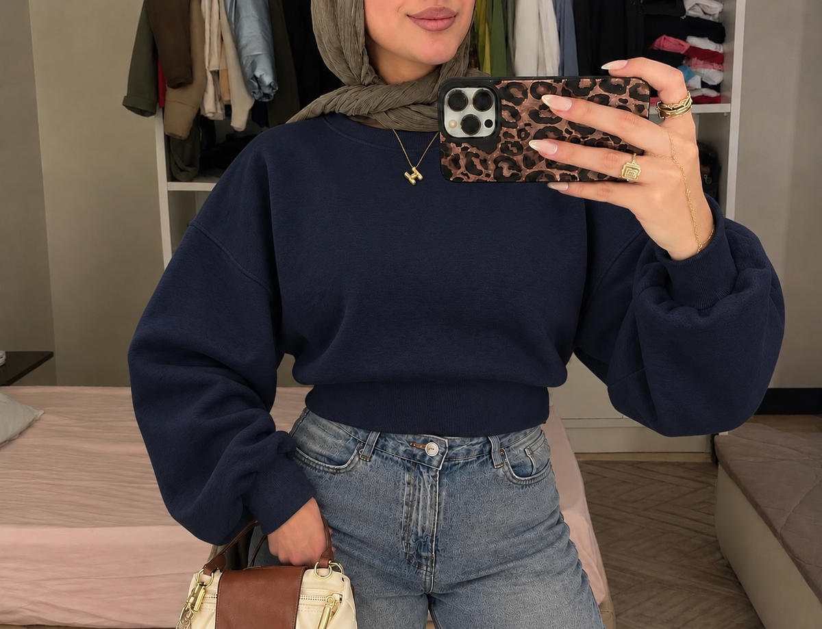 Cropped hoodie
