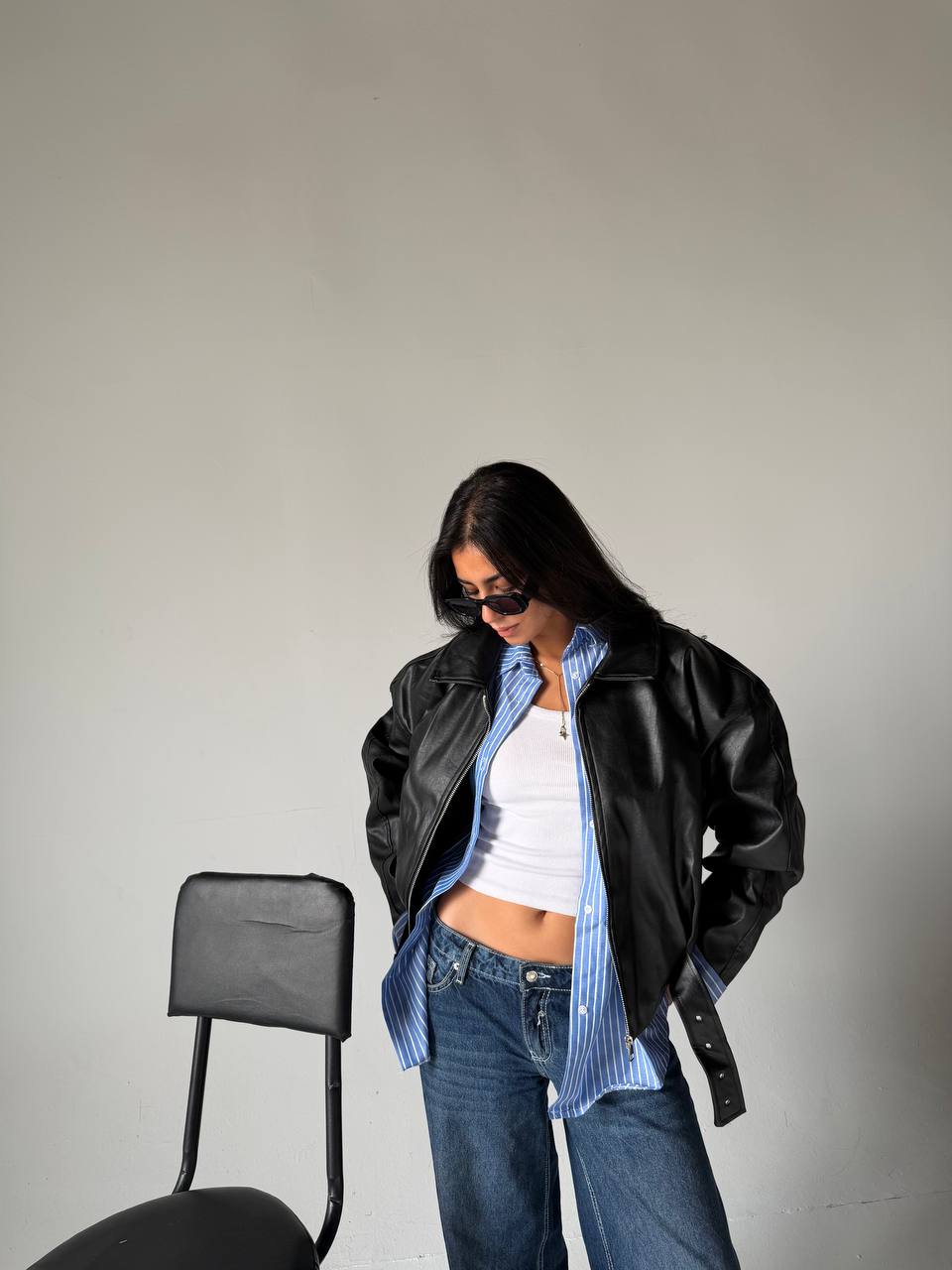 Zara leather jacket