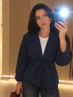 Classic Belted Trench Jacket