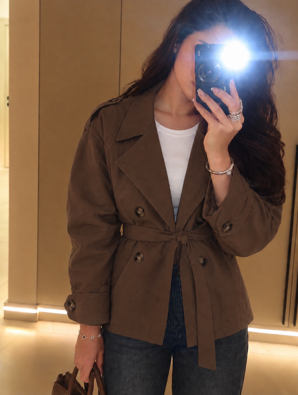 Classic Belted Trench Jacket