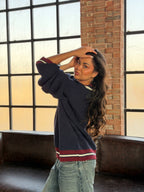 Varsity V-Neck Sweater