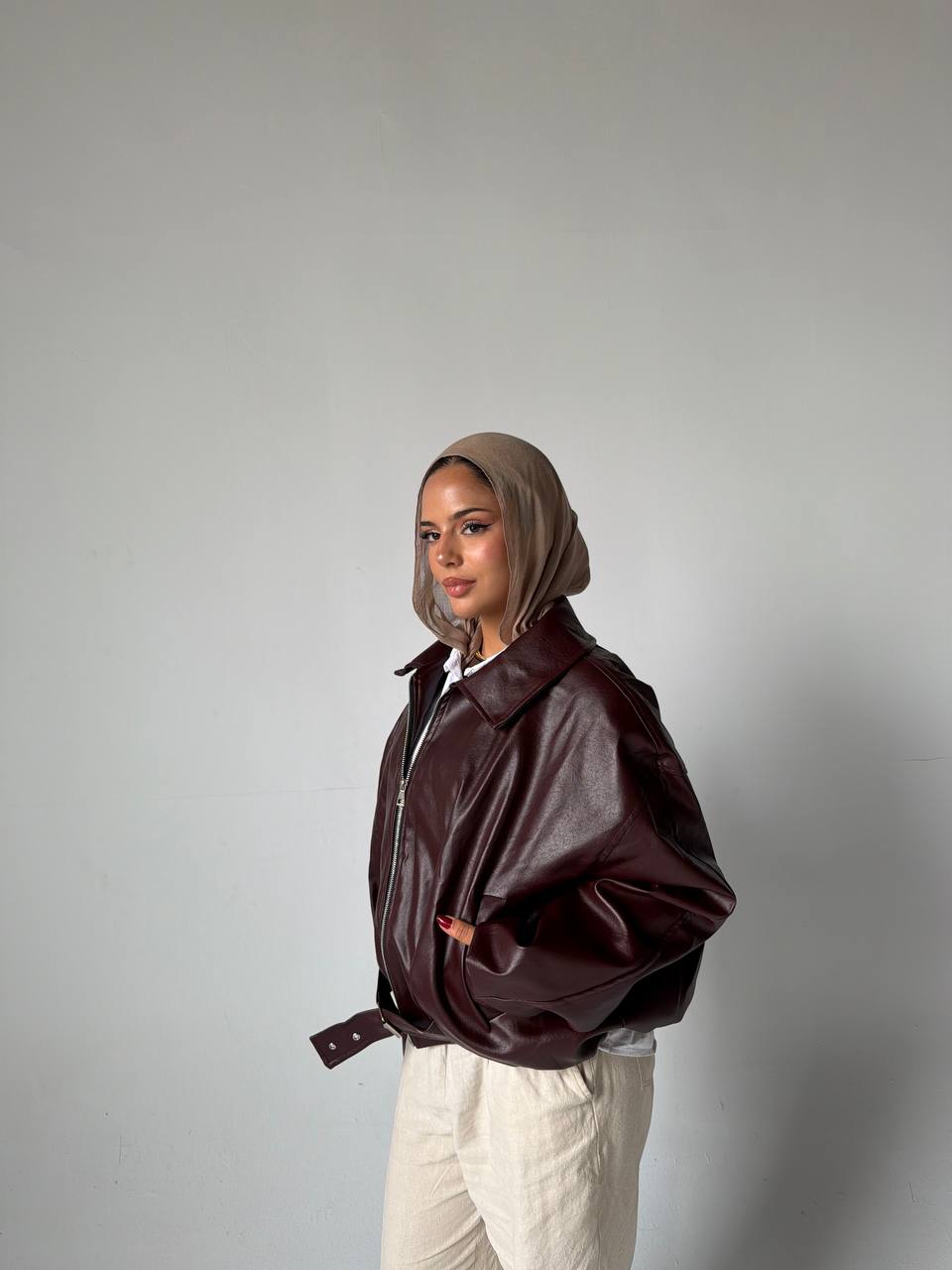 Zara leather jacket