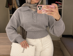 Soft Knit Polo Top