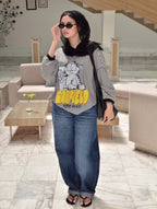 White cat shirt