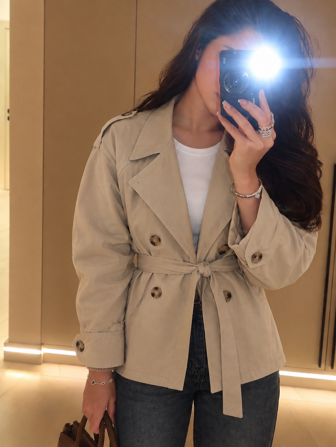 Classic Belted Trench Jacket