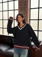 Varsity V-Neck Sweater