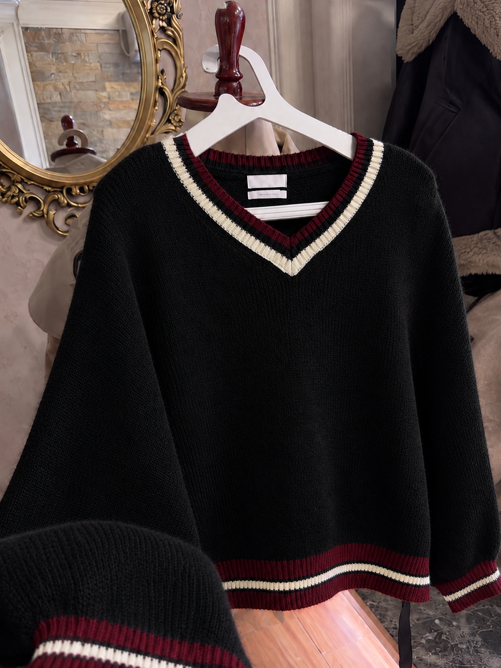 Varsity V-Neck Sweater