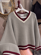 Varsity V-Neck Sweater