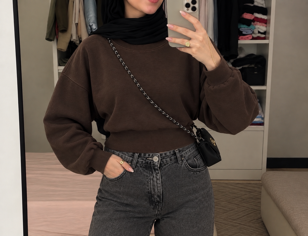 Cropped hoodie