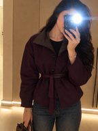 Belted Collar coat