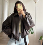 Zara leather jacket