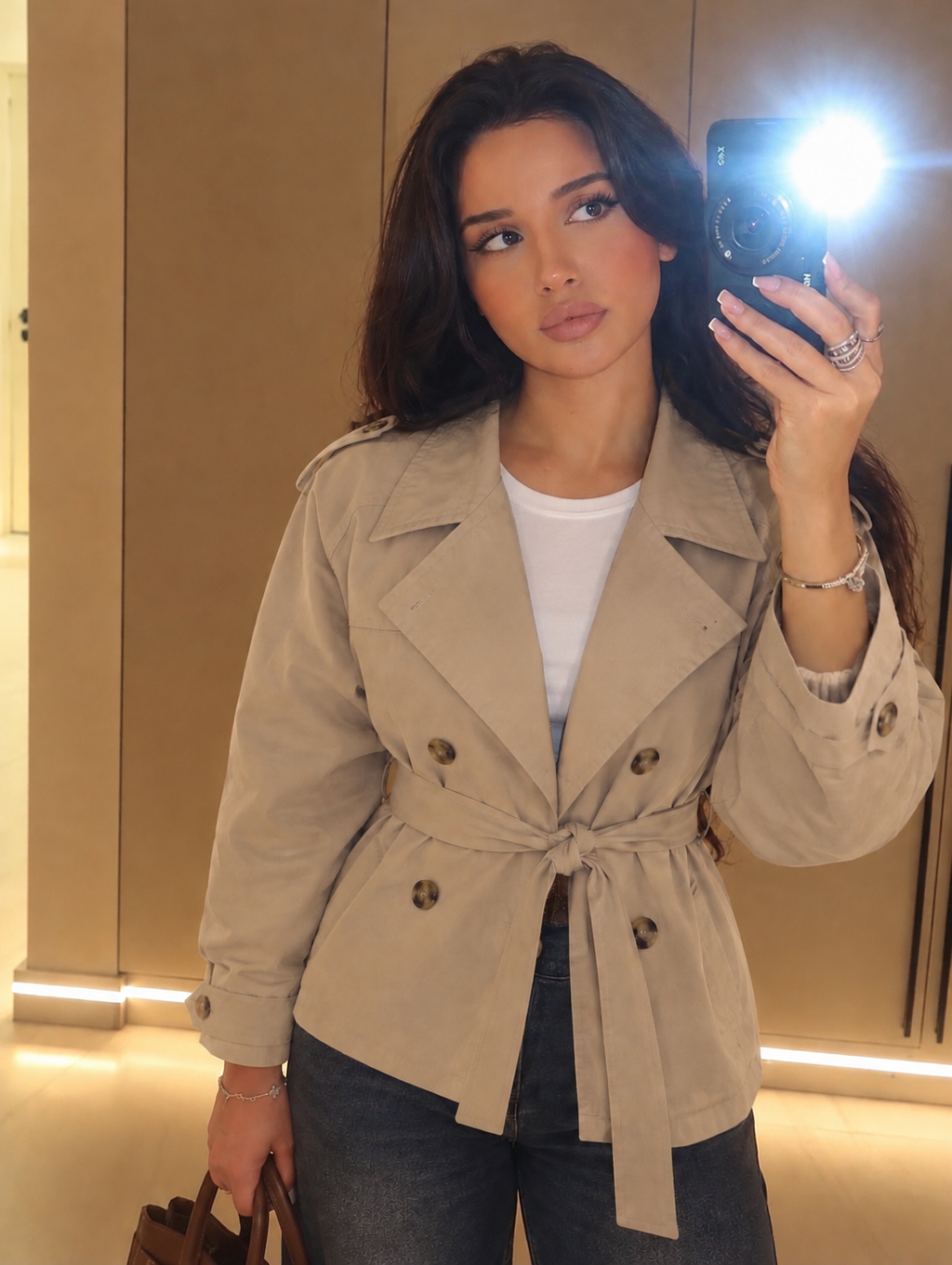 Classic Belted Trench Jacket