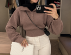 Soft Knit Polo Top