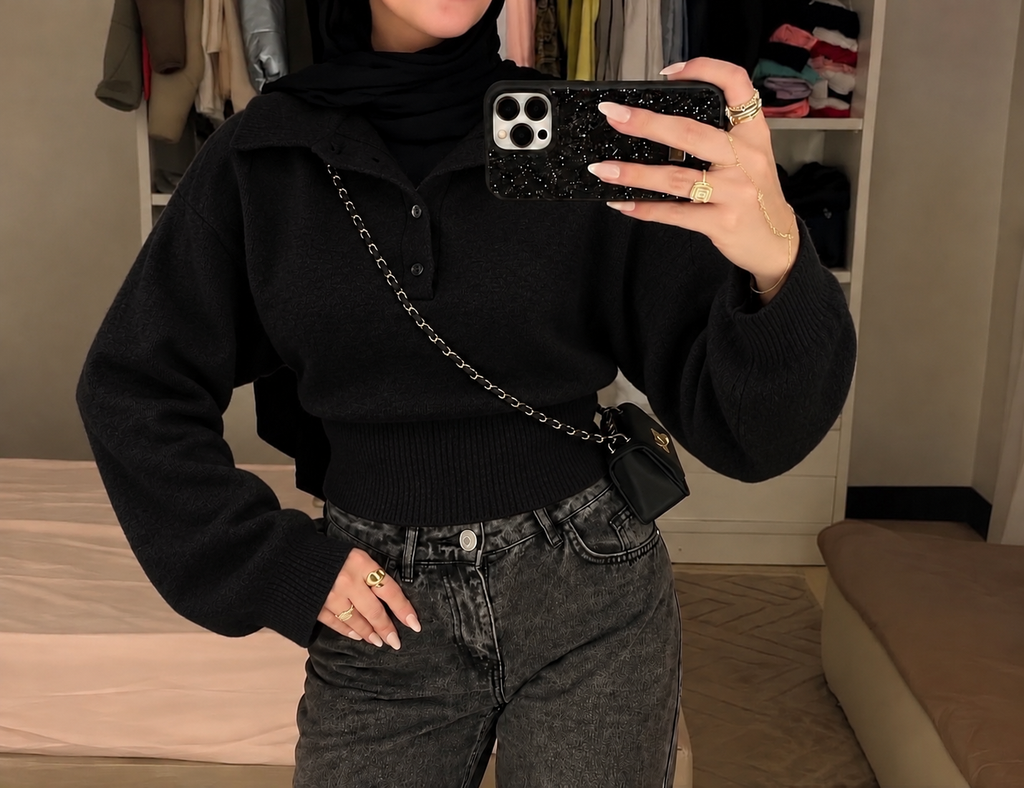Soft Knit Polo Top
