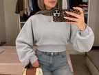 Cropped hoodie