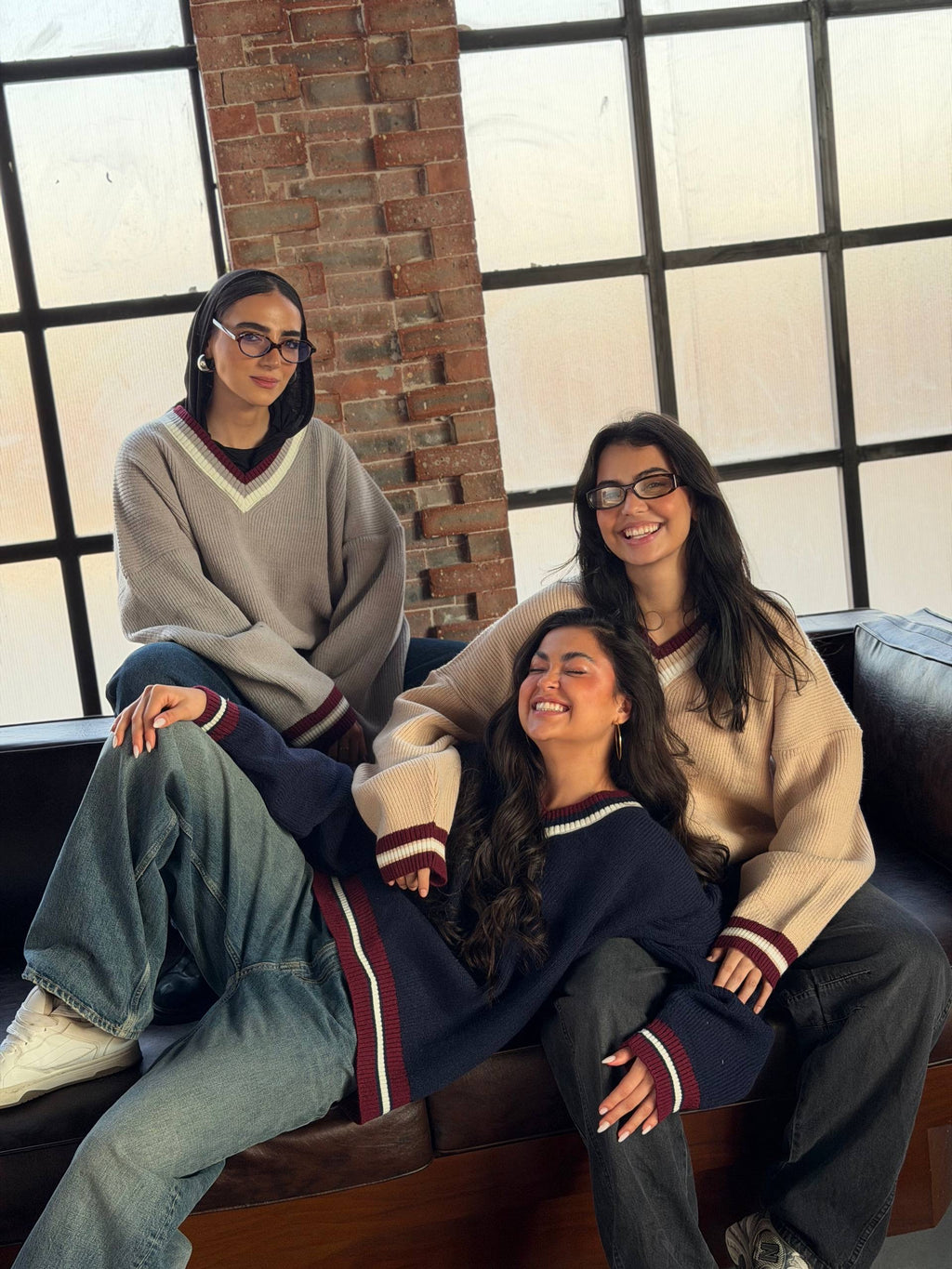 Varsity V-Neck Sweater