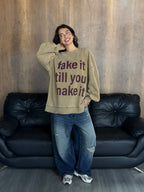 Fake it hoodie