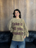 Fake it hoodie