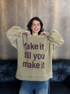 Fake it hoodie