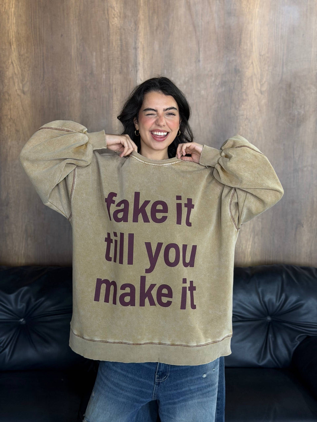Fake it hoodie