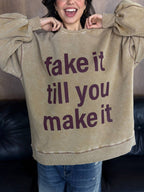Fake it hoodie